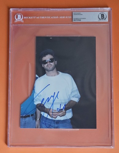 George michael signed - george, photo