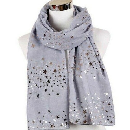 Galaxy scarf rose - scarf, glitter