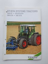 FENDT GT/GTA SYSTEMS TRACTOR SALES BROCHURE 