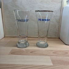 2 x VINTAGE PERNOD GLASSES