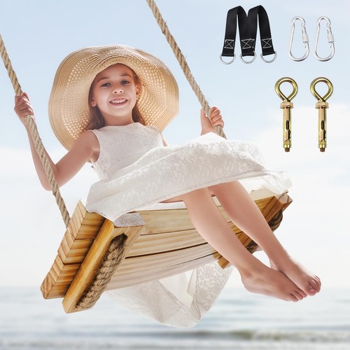 2026 upgraded wooden swing - upgraded,