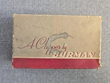 VINTAGE BARBER HAIR CLIPPERS A CLIPPER BY BURMAN ENGLAND IN ORIGINAL BOX