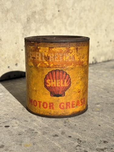 Vintage shell motor - grease, tin