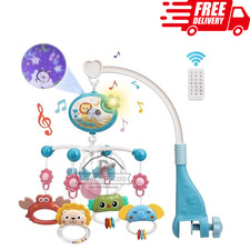Baby Musical Crib Bed Bell Cot
