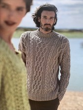 Knitting Pattern Mens Aran