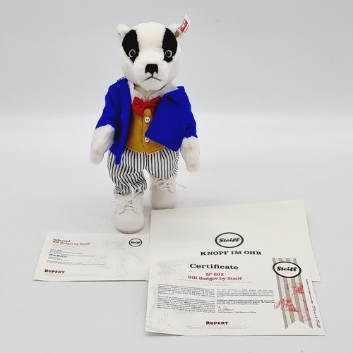 Steiff rupert bill - rupert, badger