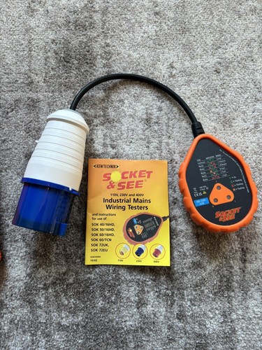 Extension lead socket tester - socket,