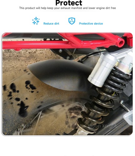 Black rear fender splash - fender,