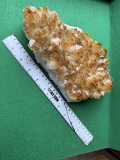1. Large Sample of Citrine Quartz Sitting On A Thin Bed of Possibly Agate. UK