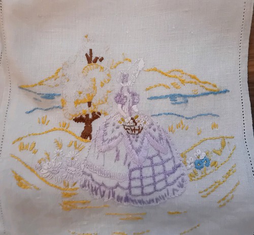 Vintage crinoline lady hand - ,