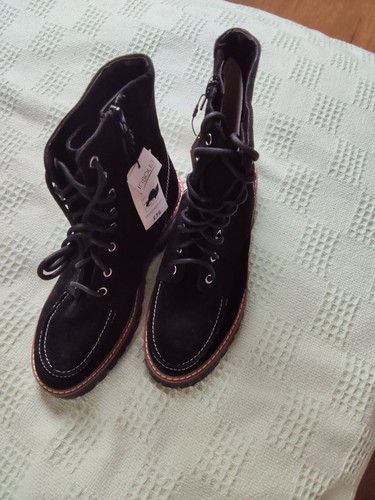 These are black - , lace-up