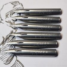 6 Vintage Dip Pen Nibs, Hinks