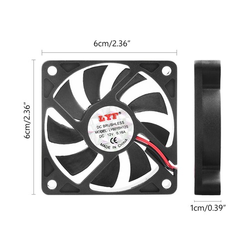 Pack 60mm 12v cooling - 4, dc