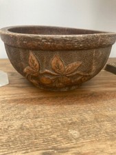 An Antique Wooden Dairy Bowl