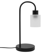 Modern Black Table Lamp Frosted Glass Shade Bedside Light Desk Lamp T509