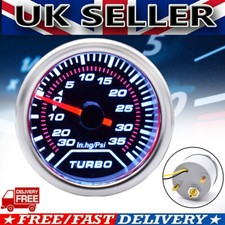 Car Universal 52mm 2" Turbo Boost Gauge Pressure Vacuum Meter Dial Psi LED Light