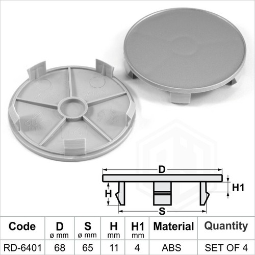 Alloy wheel center caps