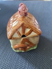 Wade Heath Fairy Cottage Preserve Pot with Lid circa 1937