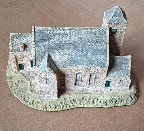 Painted miniature church - painted,
