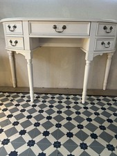 Laura Ashley Clifton Dressing Table In The Rare White With Silver Handles