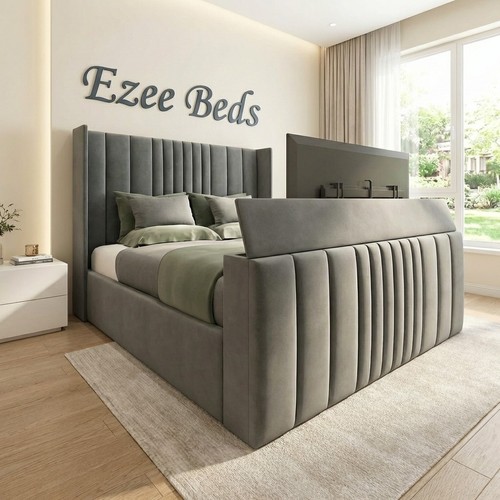 Manhattan upholstered bed - manhattan, tv