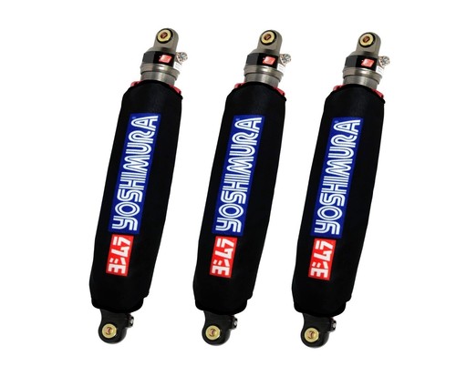 Black atv shock covers - covers, 3-4