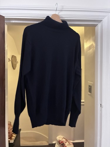 Peal navy cashmere rollneck - n,