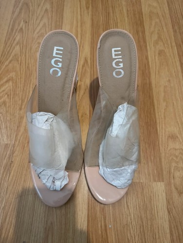 Ego clear block heels - block,