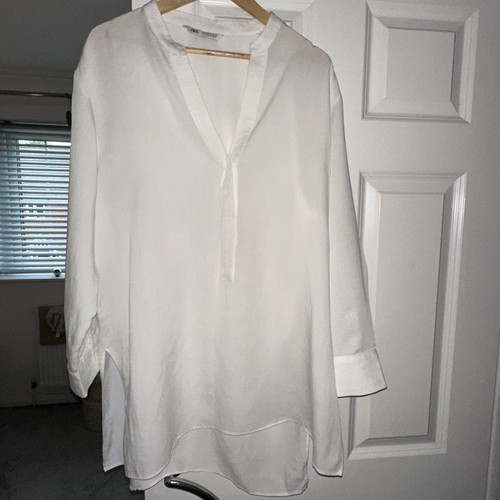 Zara white tunic over top - tunic,