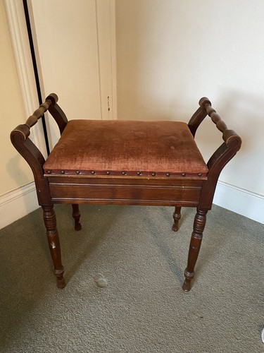 Antique mahogany upholstered - mahogany,