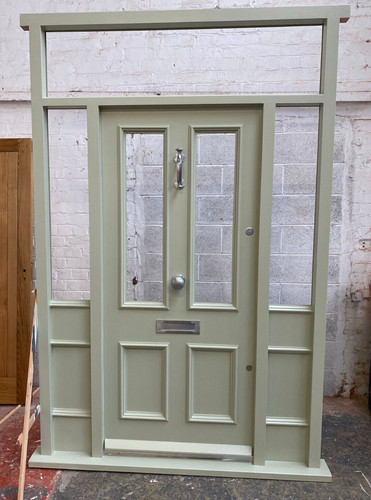 Hardwood front door - front, with