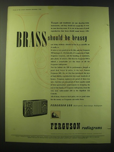 1953 ferguson 500 - ferguson, radiogram