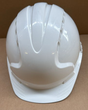 White Safety Hard Hat Helmet with Adjustable Suspension – Lightweight Ventilated