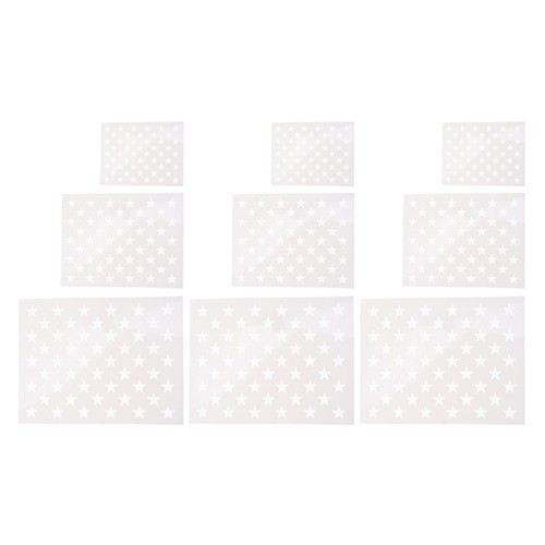 Sheets star stencil painting - sheets,