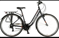 Dawes Mojave Low Step Ladies Commuter Hybrid Bike, 700c Wheel, 21 Speed– Grey