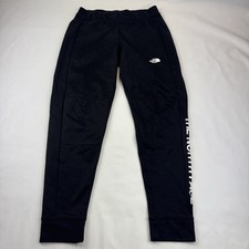 The North Face Womens Joggers Small Black Logo Cuffed Tracksuit Bottoms
