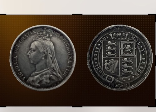 Queen victoria 1887 - queen, silver