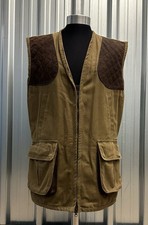 Hide Park Shooting Hunting Fishing Vest Gilet Khaki Green Men’s Size Medium 