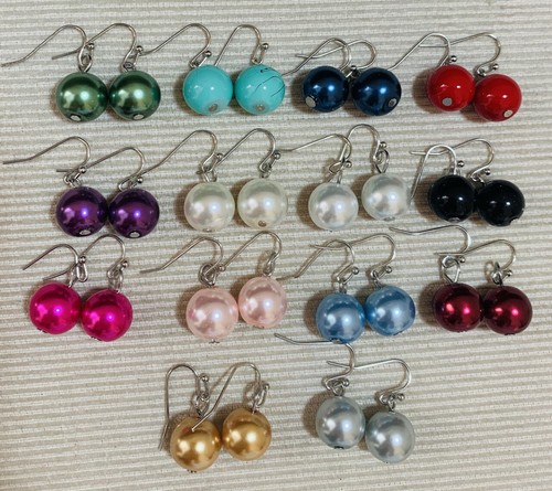 Classic large faux pearl drop - faux,