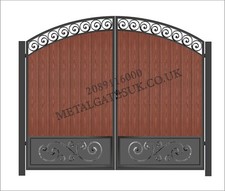 Composite Wood Driveway Gates