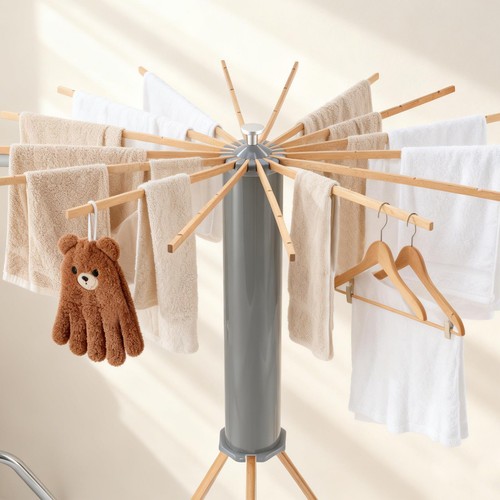 Wooden clothes airer - wooden,