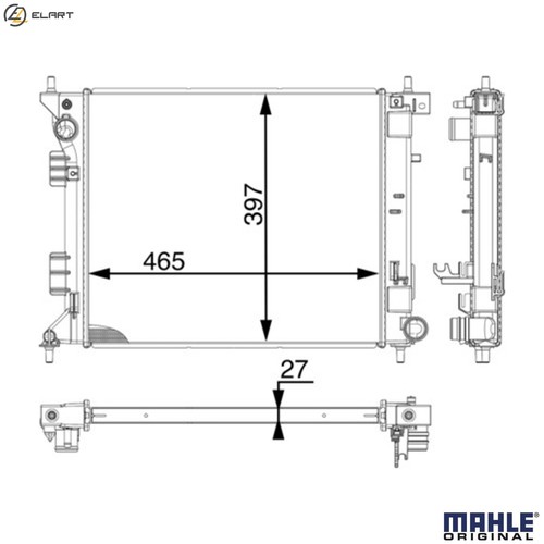 Radiator engine cooling - cooling, cr