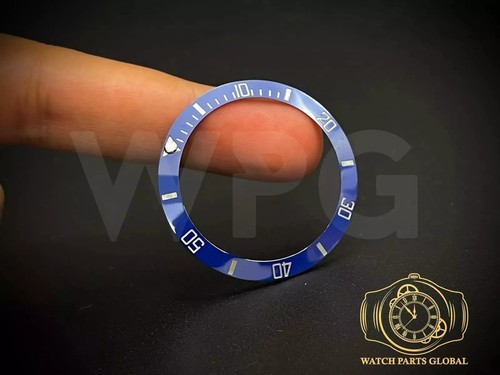38mm blue bezel ceramic - 38mm, watch