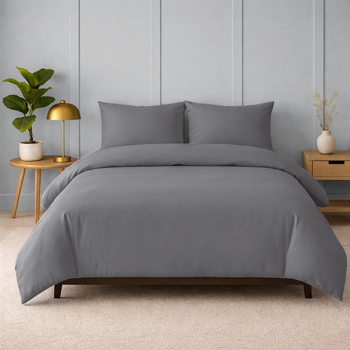 Plain dyed duvet cover - plain, quilt