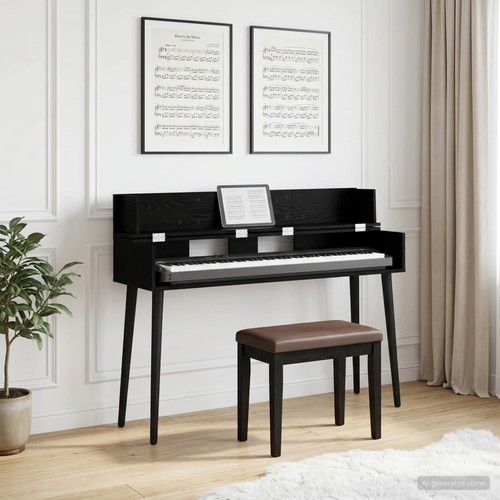 Studio desk black oak - 130, 40