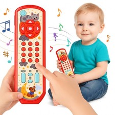 Baby Toy TV Remote Control Light Music Early Educational Sensory Activity Toy