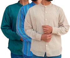 Men's Collarless Casual Formal