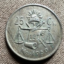 Mexico 1950 25 Centavos Mo