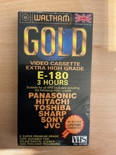 Recordable VHS Video cassette Preowned 1x  Waltham gold vhs tape 180/ 3 hrs