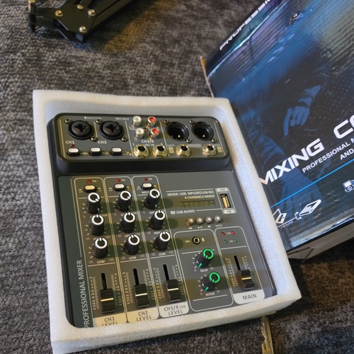 Channel audio mixer with 48v - mixer,